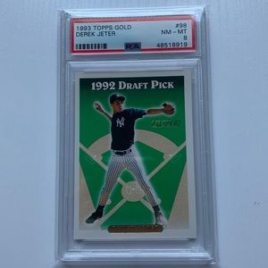 Derek Jeter 1993 Topps Gold Rookie #98 PSA 8